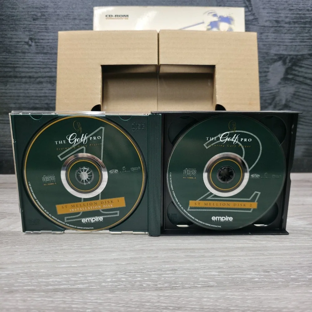 The Golf Pro Featuring Gary Player CD-Rom Windows 95 - Big Box!!!